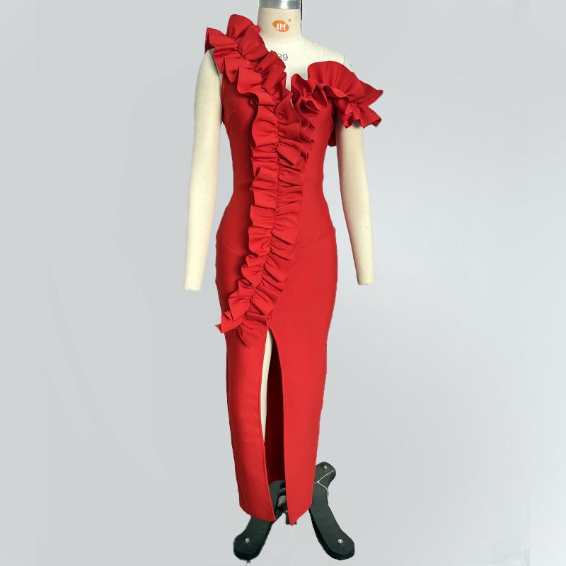 Annual Meeting Festive Bandage Evening Dress