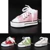 Creative Canvas Shoe Keyring Keychain With Metal Material For Men And Women