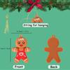 Gingerbread Ornaments 12 Pieces Holiday Pendant Gingerbread Figurines Ornaments For Home Dinner Restaurant Cafe Church Event