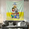 Mainzelmnnchen  Wall Hanging Printed Fabric Blanket Decorative Tapestries for Bedroom Living Room Home Decor