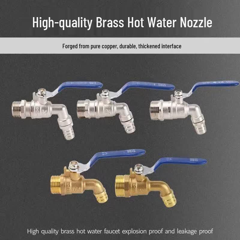 Qizhou Brass Hot Water Ball Valve Faucet