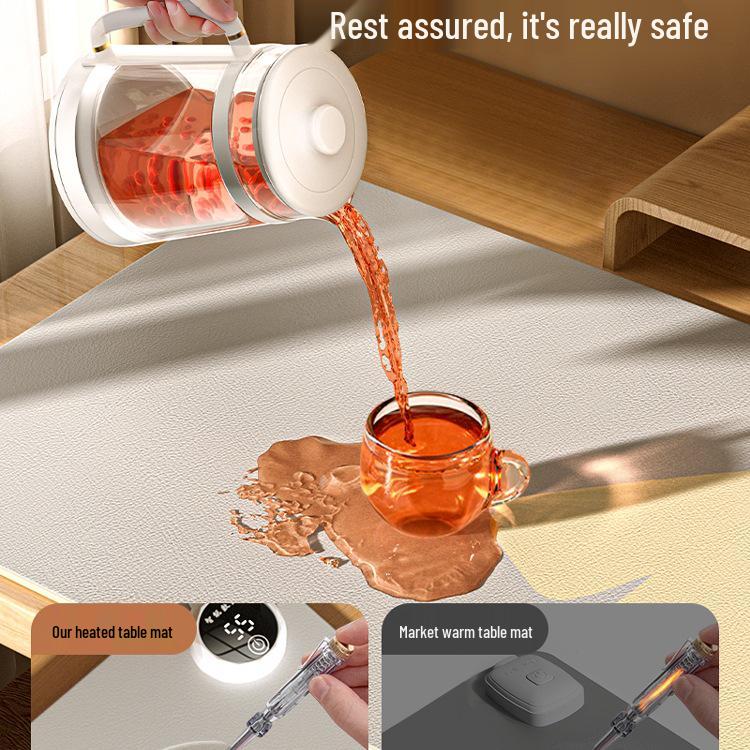 Electric Heated Mouse Pad - Winter Warm Desk Mat for Office and Study