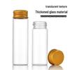 Gold Aluminum Cap 30mm Screw High Transparency Glass Bottle for Reagent, Medicine, Powder, or Agarwood Display