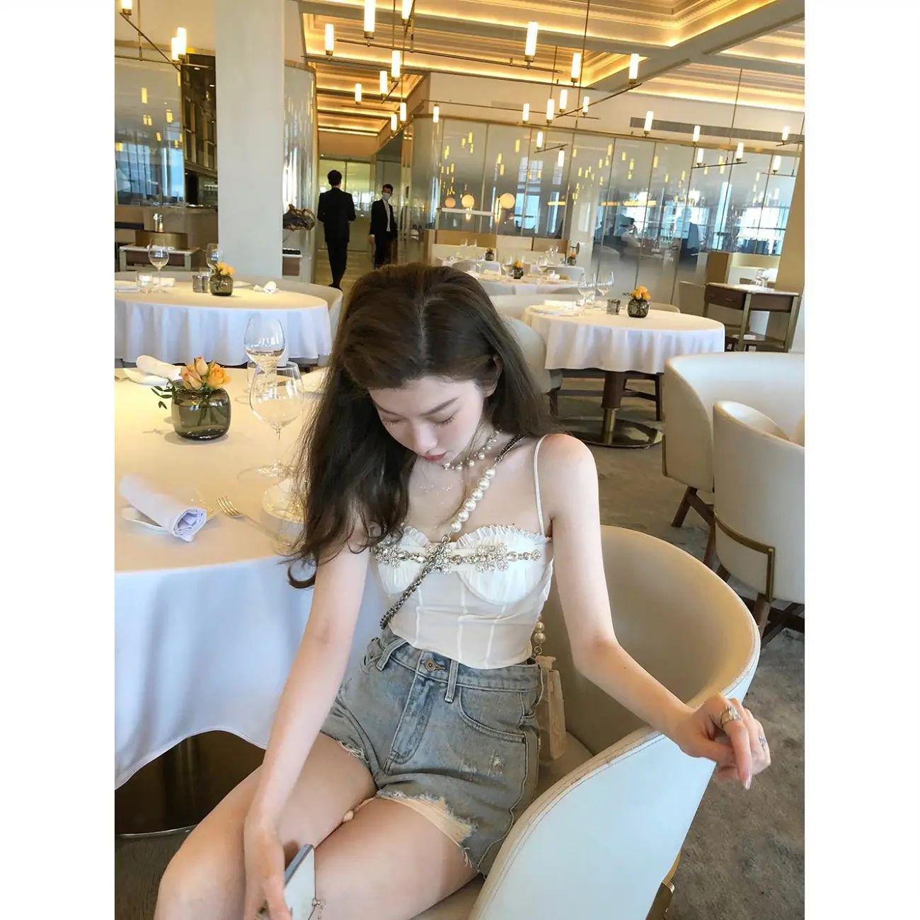 Women s Tencel Denim Elastic Waist High-Waist Loose Plus Size Wide Leg Shorts - Summer 2026 Collection S (80-100 jin)