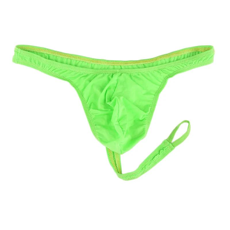 Men's Sexy Sissy Thong with U Convex Pouch G-String Briefs Underpants Gay Jockstrap Ring Penis Sexy Underwear
