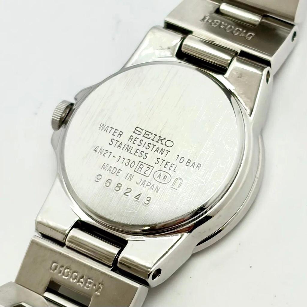 Used [New Battery] SEIKO Lukia Ladies Watch Silver 4N21-1130 968243