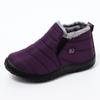 Women Boots Slip On Winter Shoes Women Ankle Botas Mujer Waterpoorf Snow Boots Female Plush Flats Casual Shoes 35-44 WSH4162