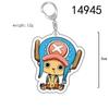 ONE PIECE Action Figures Luffy Chopper Roronoa Acrylic Key Chain Anime Peripheral Keyrings Bag Pendant Cosplay Jewelry Gift