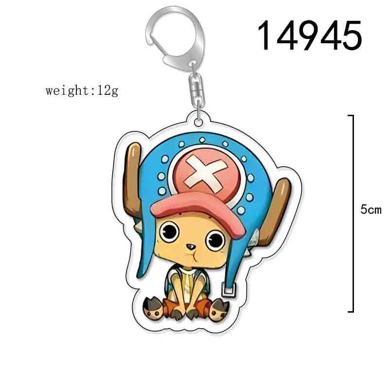 ONE PIECE Action Figures Luffy Chopper Roronoa Acrylic Key Chain Anime Peripheral Keyrings Bag Pendant Cosplay Jewelry Gift