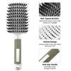 Women Magical Brush Detangler Detangling Boar Bristle Hair Brush Arched Design