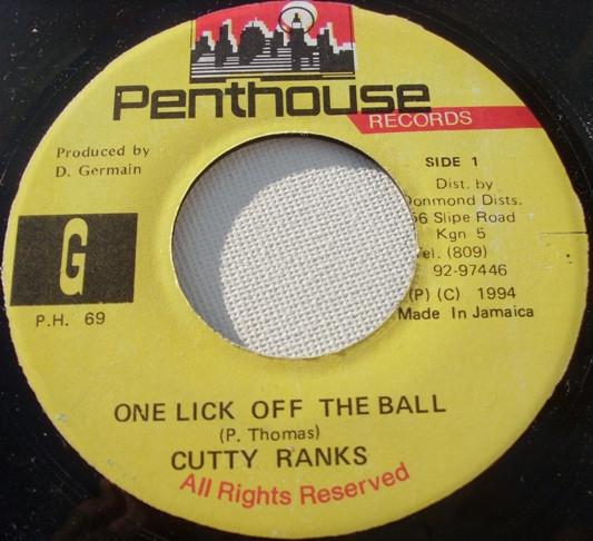 

7inch Record CUTTY RANKS - One Lick Off The Ball PH69 Penthouse Recor 1994 Jamaica Reggae, Ska & Dub Used