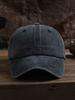 1pc Unisex Solid Color Outdoor Leisure Adjustable Washed Baseball Cap