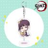 Demon Slayer Acrylic Keychain Tanjiro Nezuko Anime Double Sided Key Ring Accessories for Cosplay Set Gift Fans