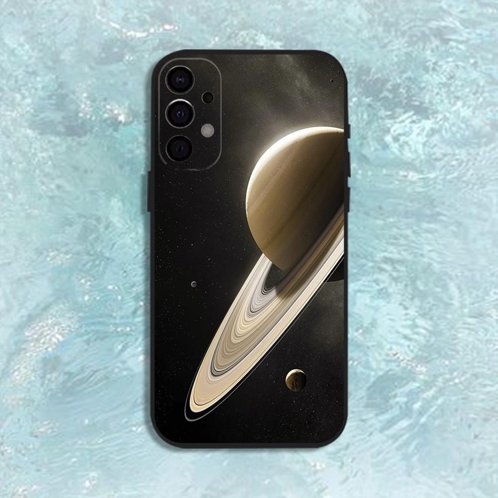 Saturn Solar system Phone Case For Samsung S25,S24,S21,S22,S23,S30,Ultra,S20,Plus,Fe,Lite,Note,10,9,5G Black Cover