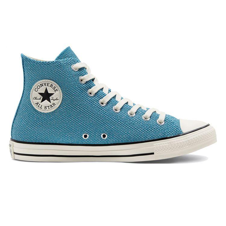 Converse Chuck Taylor All Star Summer Breathe Comfortable Casual High-Top Canvas Shoes Unisex Sneakers Blue 168288C