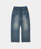 Uniform Bridge Engineered Washed Denim Pants 9Oz Indigo Blue