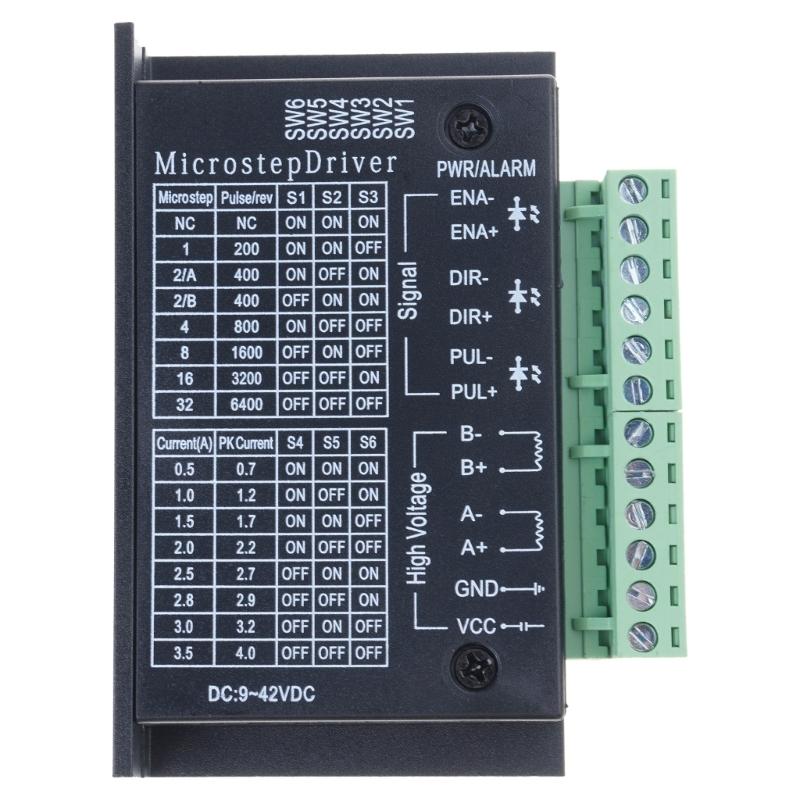 

Single Shaft Microstepping TB6600 Stepper Motor Driver 4A 9-42V Compatible for 17 , 23Motors for Applications