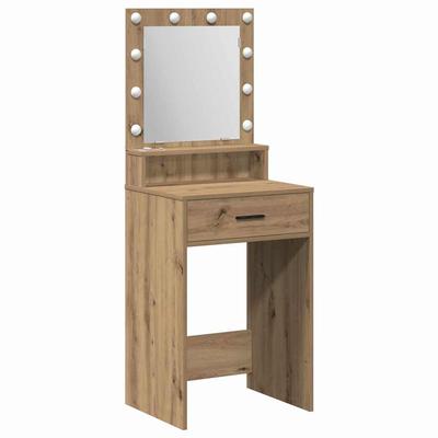 Makeup Table Artisan Oak 50 X 41 X 135 Cm Engineered Wood