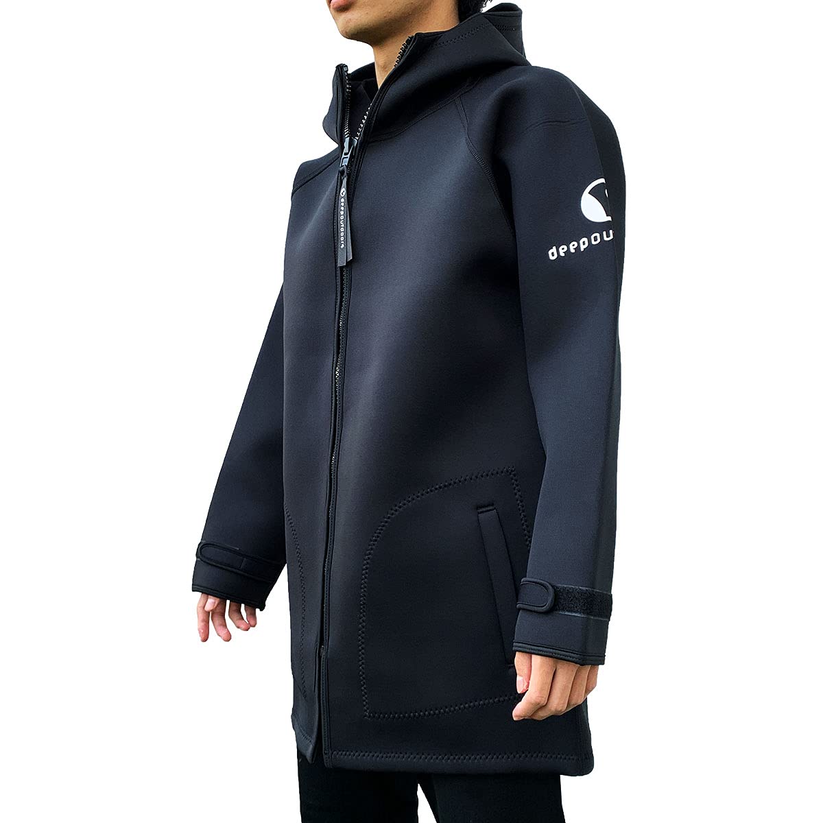 

deepoutdoors Глубокий Уличный Неопреновый Лодочный Плащ (M) чёрный