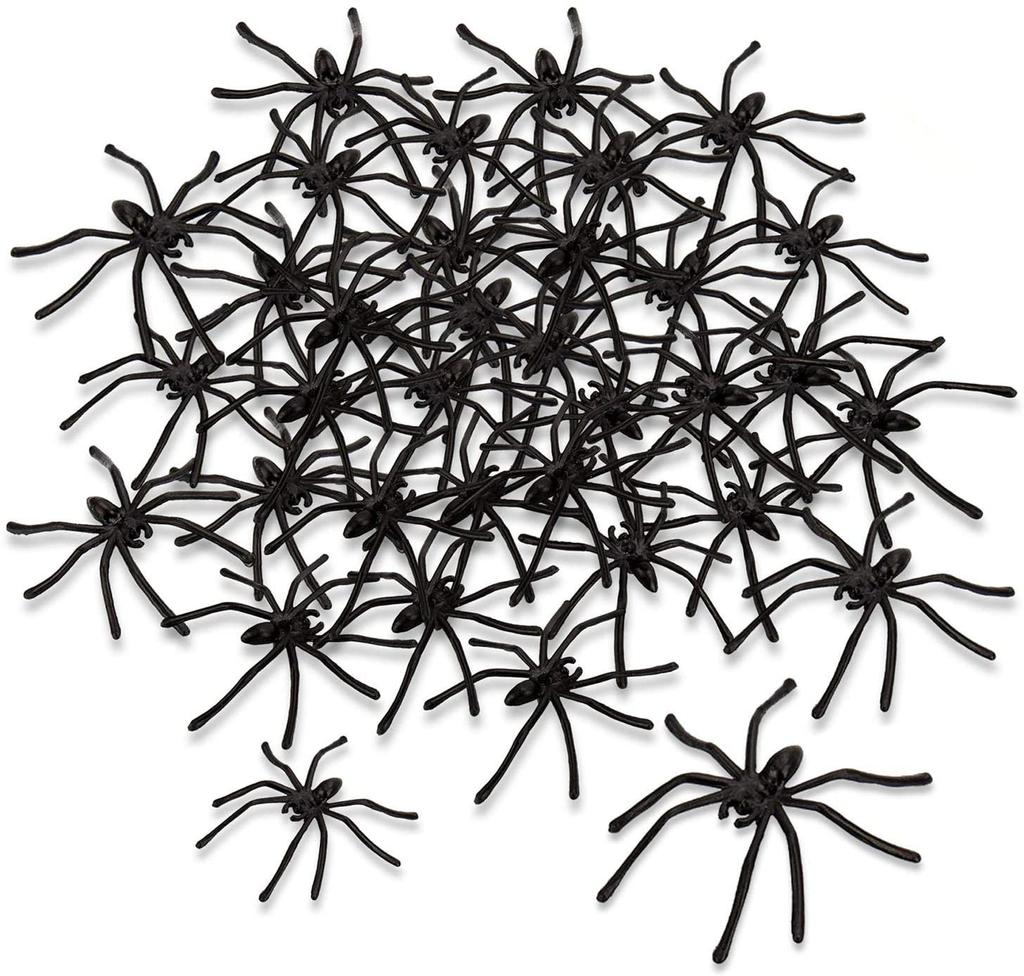 20 PC Halloween Plastic Black Joking Toys Decoration Realistic