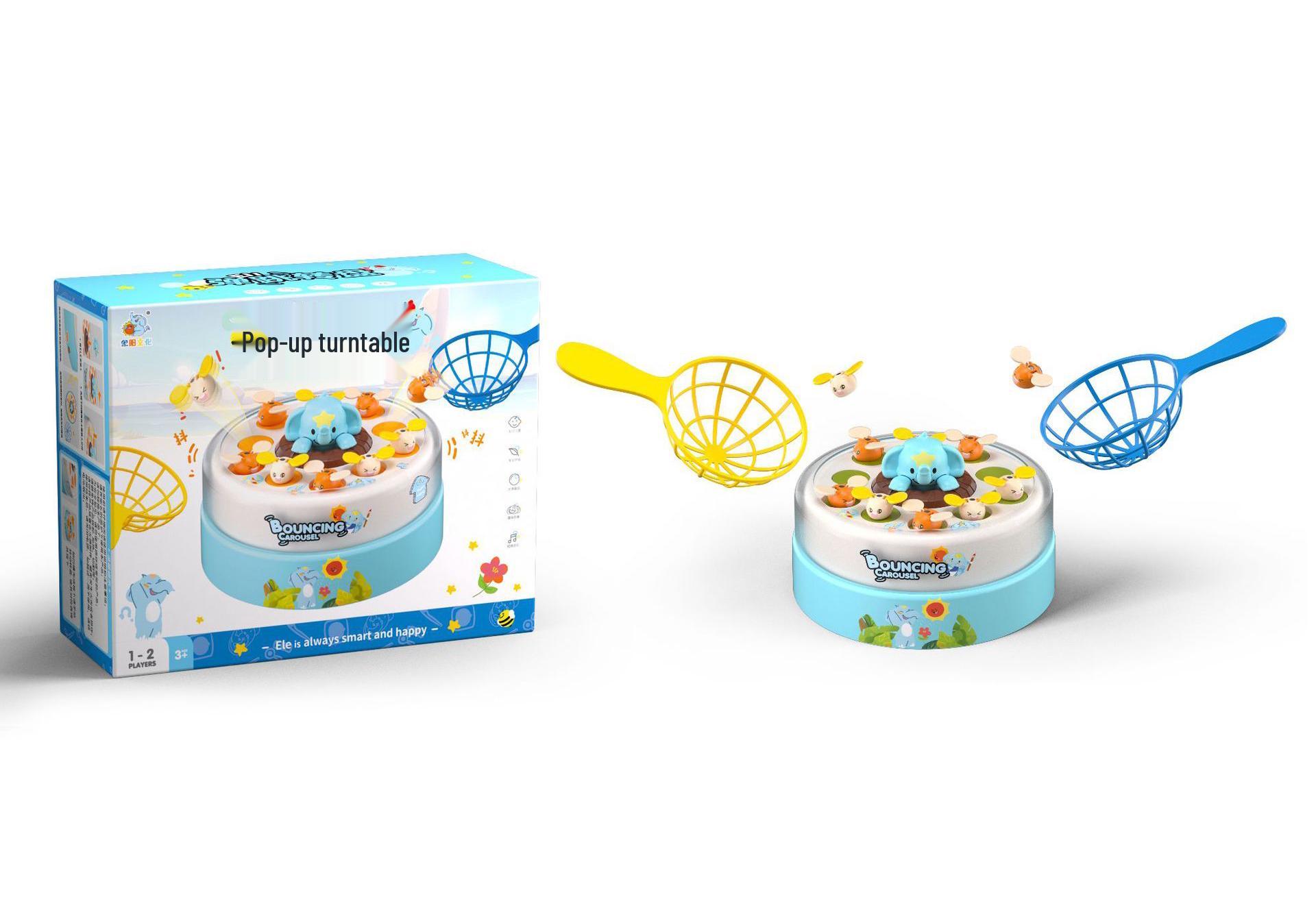 B.duck Kids Yellow Duck Bouncing Toy - Concentration Training Educational Plate
