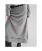 8SECONDS Jersey Layered Skirt Gray