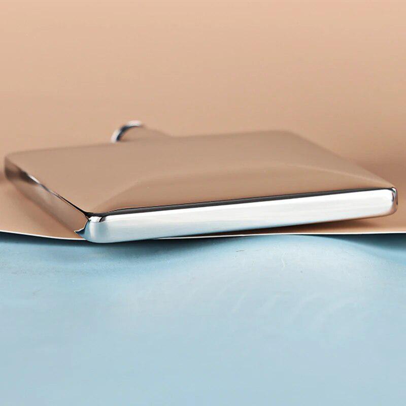 4oz Flat Vodka Hip Flask Stainless Steel Portable +Funnel  4pcs 30ml Shot Cup Camping Flagons Liquor Whiskey Bottle Men Gift