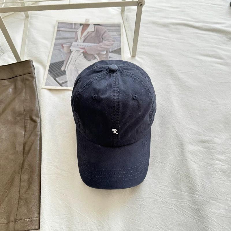 

Spring and summer retro embroidered thin cotton soft top cap Adjustable Темно-синій