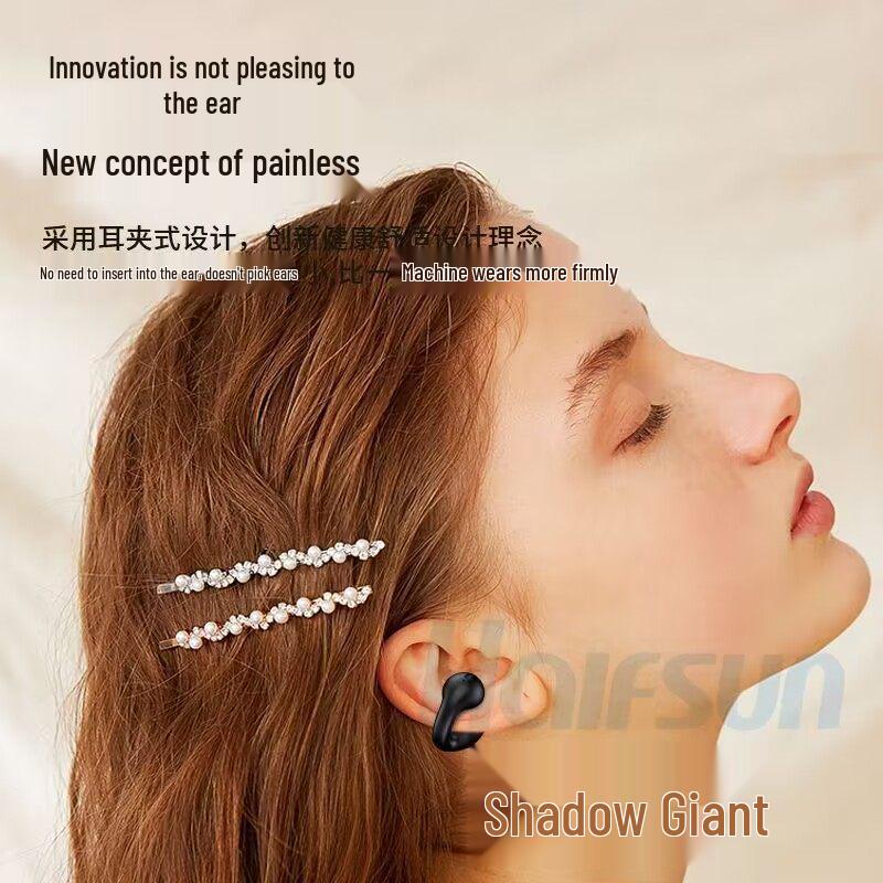 Bone Conduction Clip-on Bluetooth Headphones 25, 2025 Model, Binaural, Clear Sound, Long Standby