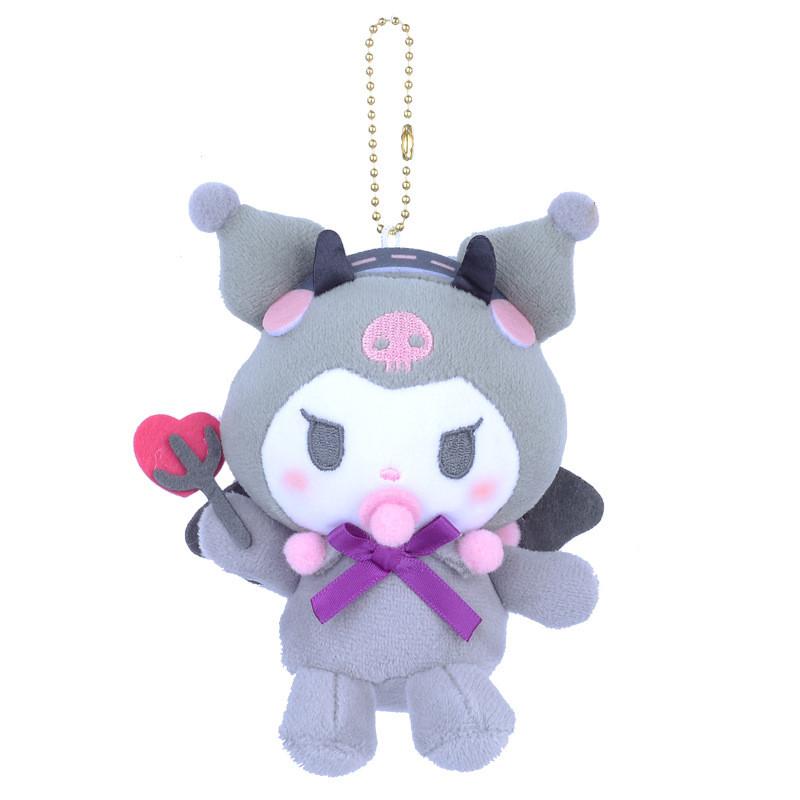 Sanrio Kuromi Angel Plush Toy With Soft Short Plush For Collectors And Kids Gray Kuromi