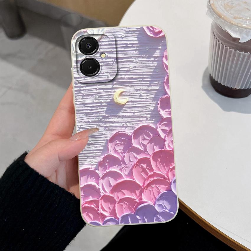 Fashion Case For Samsung A07 M07 F07 A25 A17 M17 F17 M36 F36 M56 S26 Plus Cute Cartoon Star Pattern Soft Liquid Silicone Phone Cover For Samsung Shell