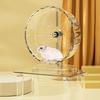 1pc Hamster Toy Running Wheel Silent Metal Stand Bracket Stable Non Slip for Golden Bear Sugar Glider Rat