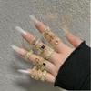 Three-Dimensional Exquisite Medieval French Retro Open Ring Luxury Light Luxury Niche Zircon Accessories Women