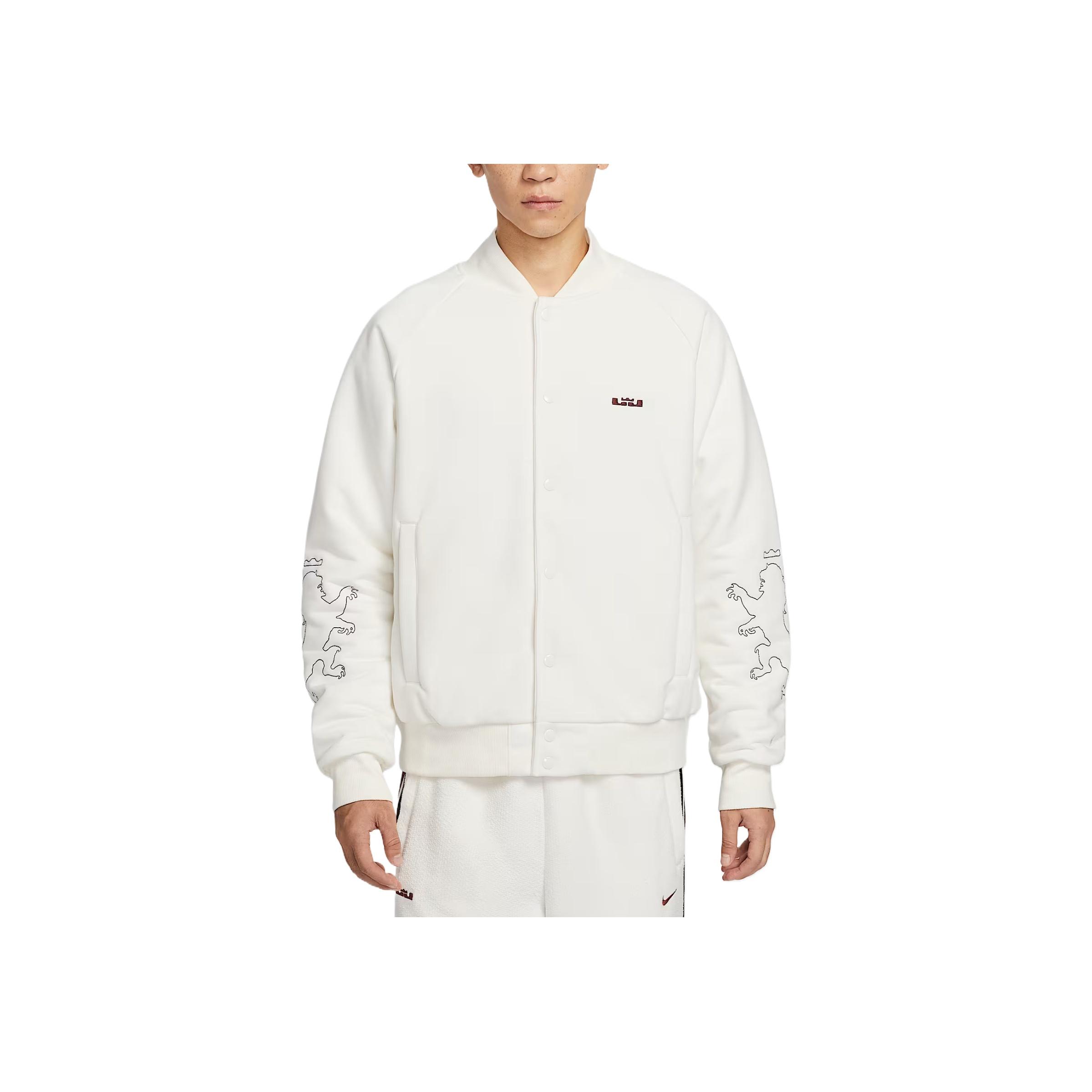 

Nike Therma-Fit Премиум Леброн С длинным рукавом Воротник бейсбольный Теплая хлопковая куртка Мужская куртка HV3499133 S