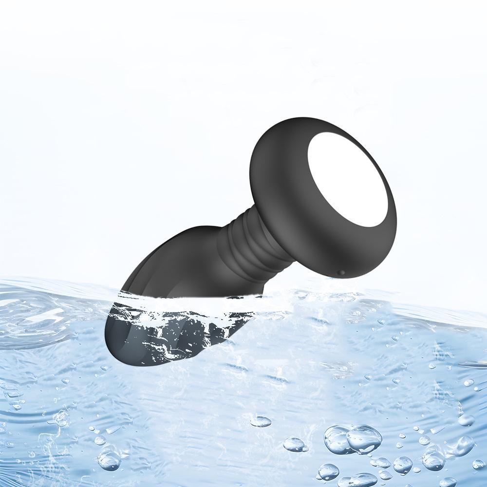 Glowing Vibrating Swing Anal Plug Massager - Torsional & Wriggling Vibrator for Backyard Delight