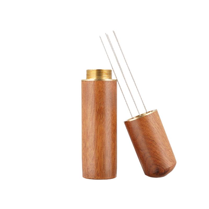 5 Needle Coffee Powder Tamper Espresso Coffee Stirrer Coffee Accessories Wood Handle Distributor Cafe Tool Barista