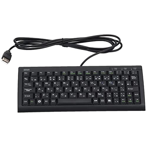 Sanwa Supply Mini & Slim USB Keyboard Pantograph No Numeric Keypad Black SKB-SL28BK