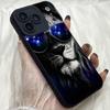 M492 Lion Glasses Angel Eyes Soft Phone Cases for iPhone Samsung Galaxy Xiaomi Rdemi Huawei Honor Infinix Realme OPPO Vivo All Model TPU Case