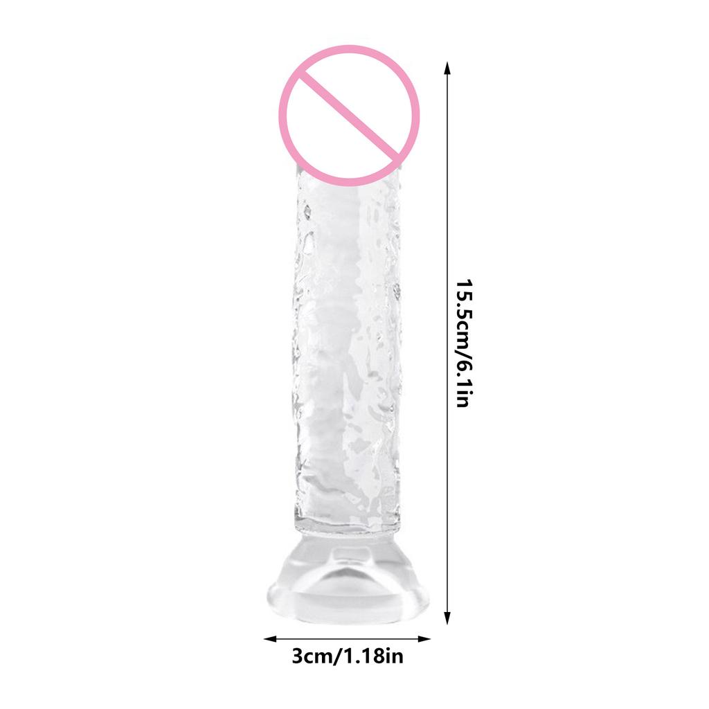 Realistic Jelly Shaped Masturbation Rods Made Of Food Grade Transparent Silicone For Adult Pleasure