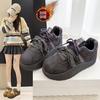 Retro Velvet German Training Shoes Winter New Thick-soled Heightening Casual Sports Board Shoes Warm Cotton Shoes