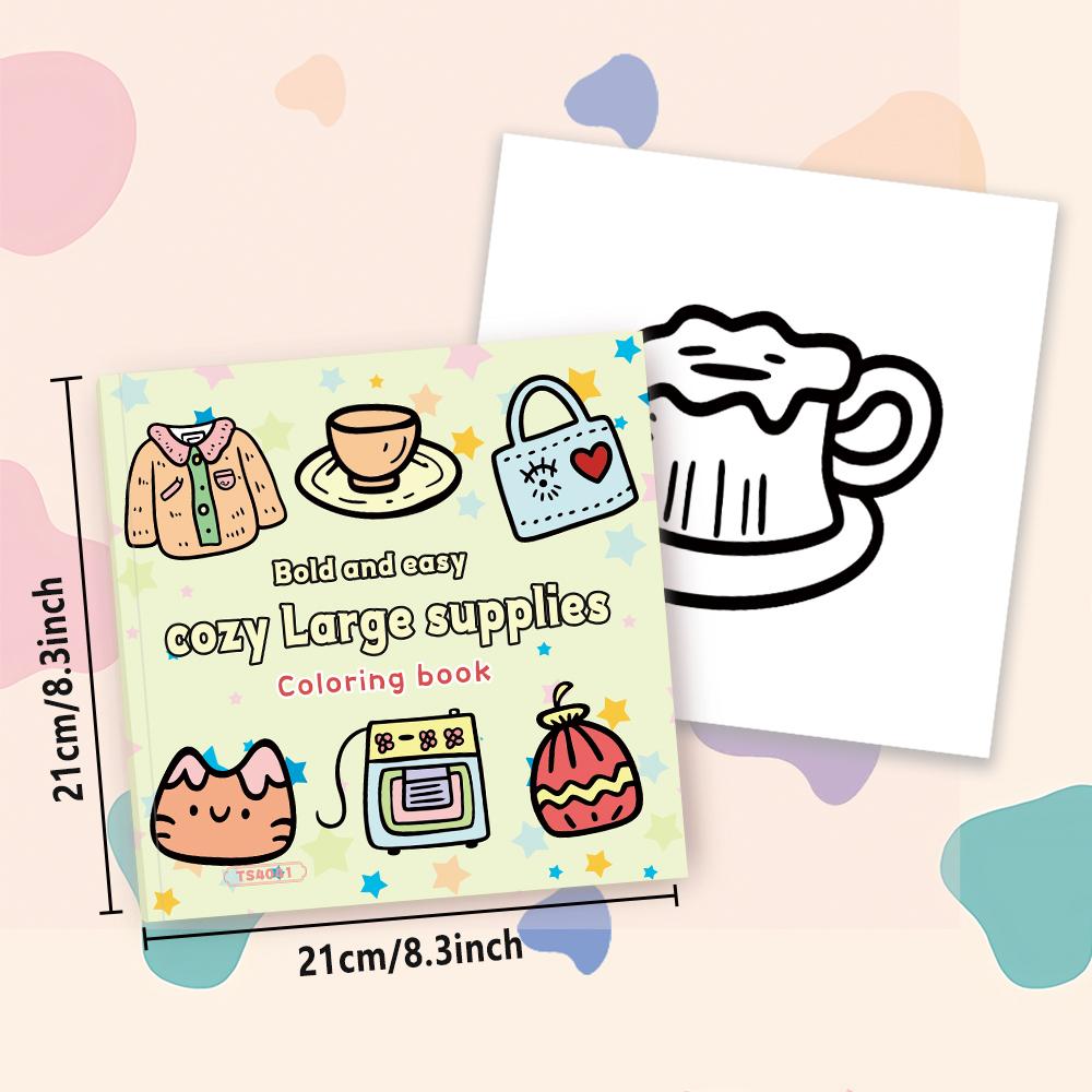Carte de colorat pentru adolescenți, 30 de modele diferite, 8,3x 8,3 inci hârtie groasă de 100gsm, potrivită pentru eliberare emoțională, cadouri de sărbători