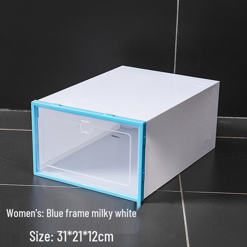 Transparent Flip-Top Shoe Storage Box | Plastic Shoe Rack Organizer