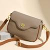 Modna Damska Prosta Torebka Crossbody ze Skóry PU Rekreacyjna Mała Kwadratowa Torebka Luksusowy Design Damska Torba Listonoszka Markowa Saszetka Podróżna