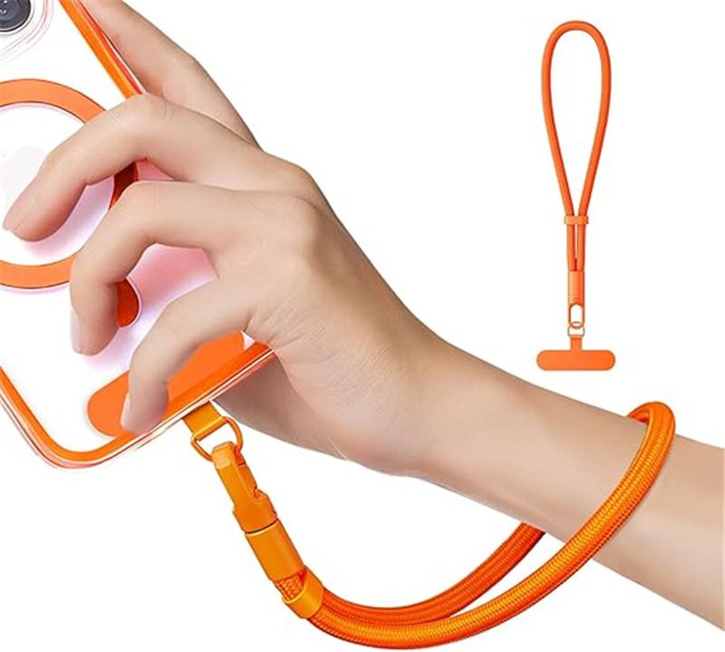 Universally Minimalist Wrist Strap Phone Crossbody Lanyard with Adjustable Drop-Proof DesignTether Tabs for All Mobile Phones