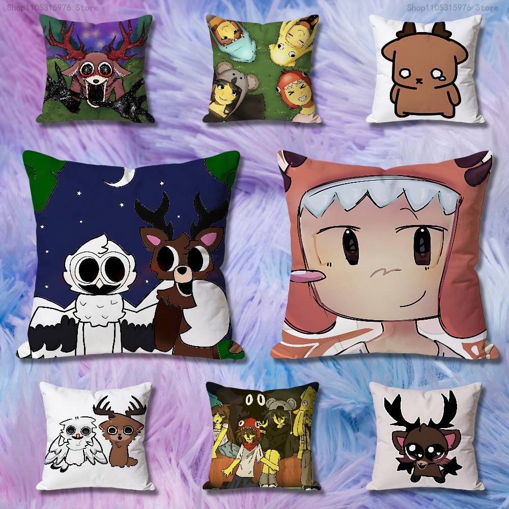 99 NNights In the FForest Deer Pillow Cases for Bedroom Living Room Sofa Home Decor Polyester Cushion Cover with Zipper