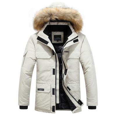 Chaqueta acolchada cálida casual de invierno para hombre, talla grande holgada para jóvenes, chaqueta acolchada de herramientas multi-bolsillo para el frío