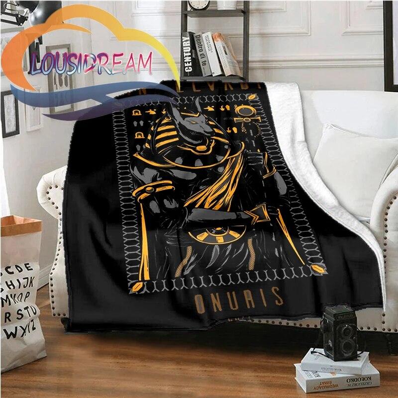 Horus Ancient Egyptian Mythology Blanket Fashion Flannel Fluffy Fleece Throw Blanket Children and Adult Gift Sofa Travel Camping