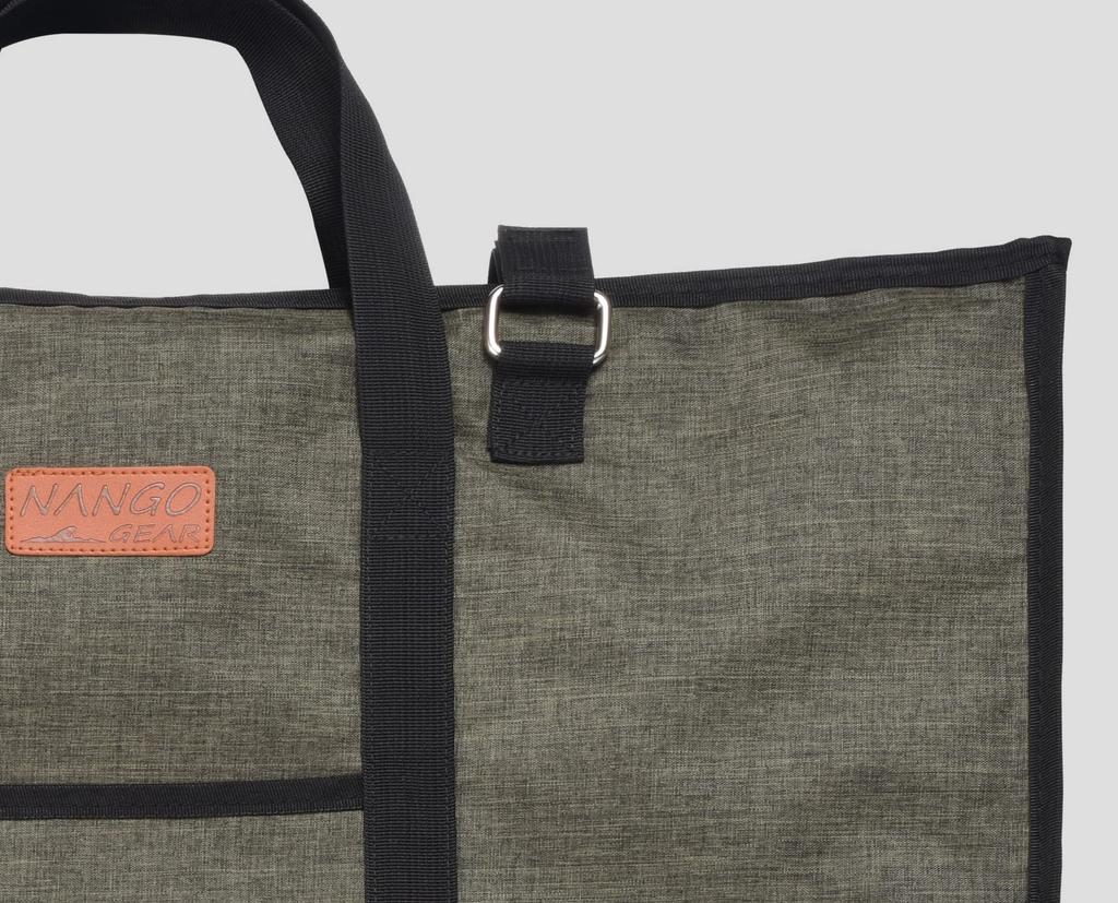 NANGGEAR (Nanko Camp Gear) Tisch Feldregal Aufbewahrungskoffer Grau Grün 18106 (B-230-H)