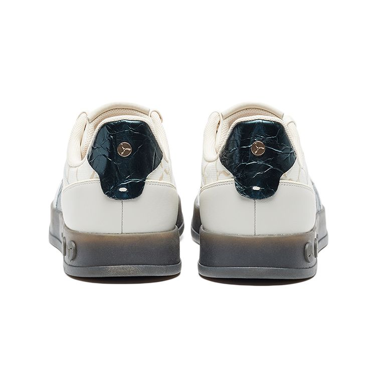 Li-Ning 1990 Casual Retro Slip-Resistant Shock-Absorbing Durable Lightweight Low-Top Skate Shoes Men Sneakers Light-Antique-Yellow ALFR097-3
