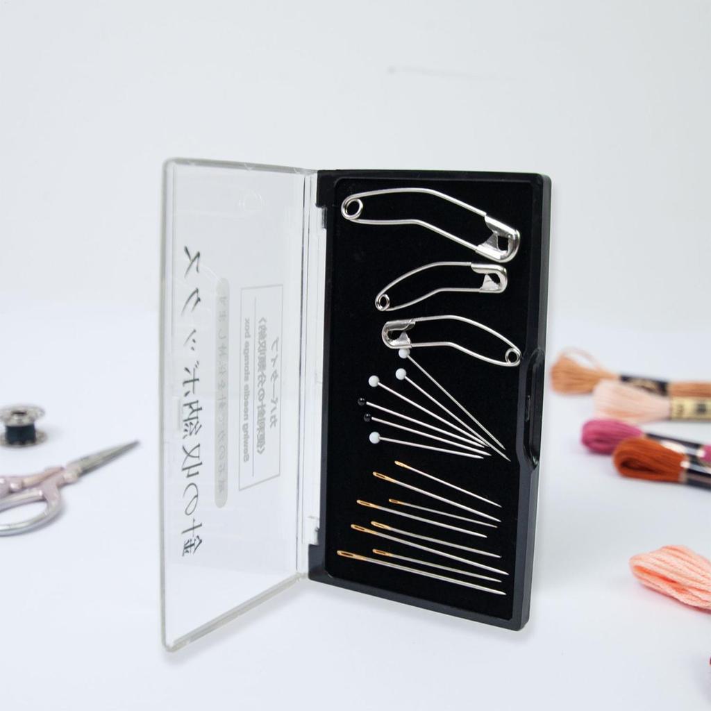 Magnetic Needle Case Transparent Cover Compact Organizer Sewing Needle Organizer Travel Home Indoor Crafting Drawers Handbags